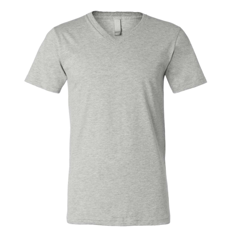 Unisex Heather CVC V-Neck Tee Thumbnail