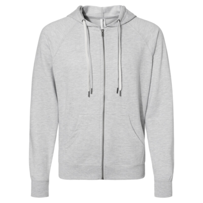 Unisex Icon Lightweight Loopback Terry Full-Zip Hooded Sweatshirt Thumbnail