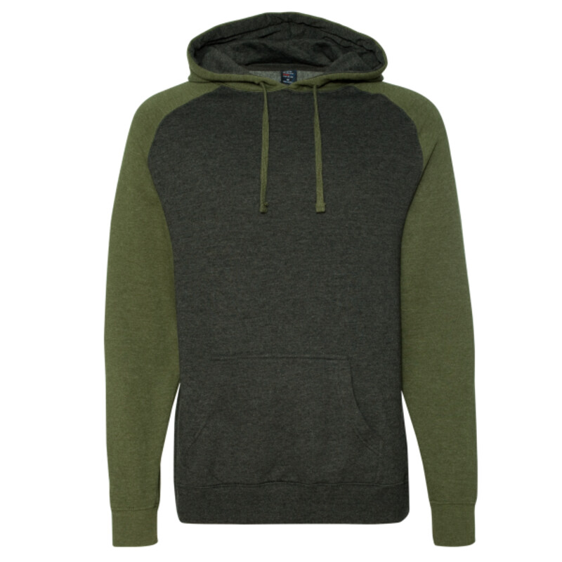 Unisex Raglan Hooded Sweatshirt Thumbnail