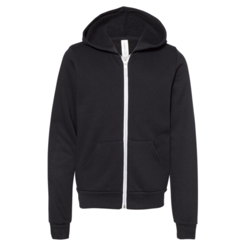 Youth Sponge Fleece Full-Zip Hoodie Sweatshirt Thumbnail