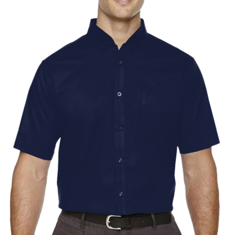 Men's Tall Optimum Short Sleeve Twill Dress Shirt Thumbnail