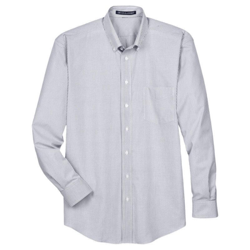 Men's Crown Collection® Banker Stripe Woven Dress Shirt Thumbnail