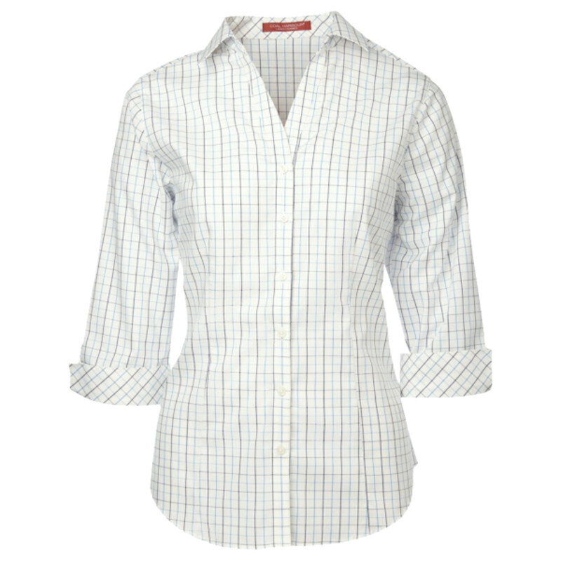 COAL HARBOUR® TATTERSALL CHECK WOVEN LADIES' SHIRT Thumbnail