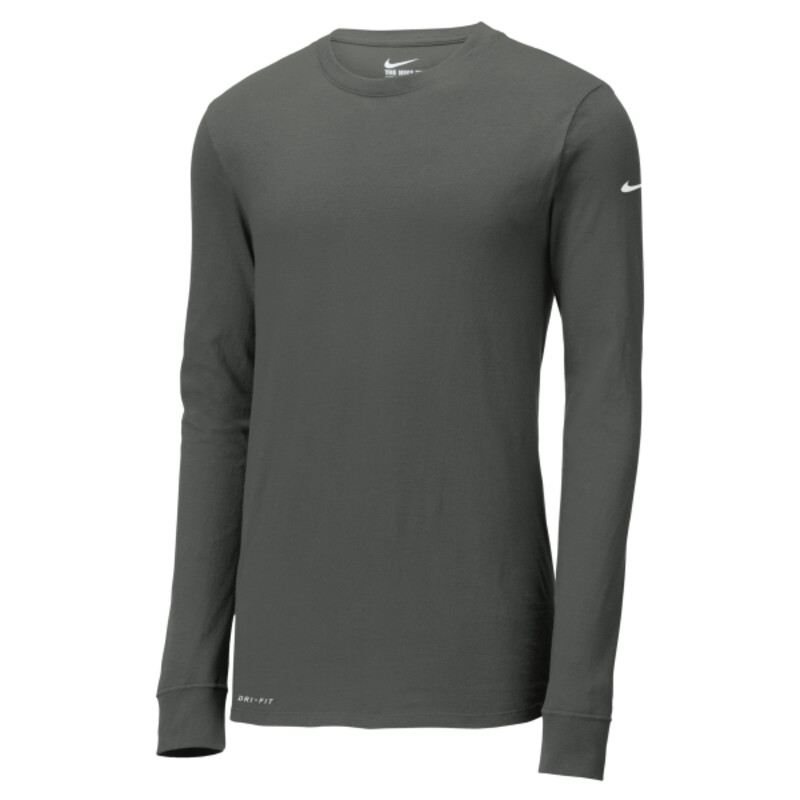 NIKE Dri-FIT COTTON/POLY LONG SLEEVE TEE Thumbnail