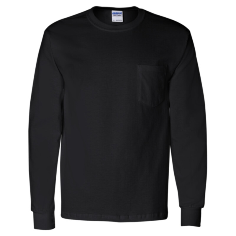 Unisex Ultra Cotton® Long Sleeve Pocket T-Shirt Thumbnail